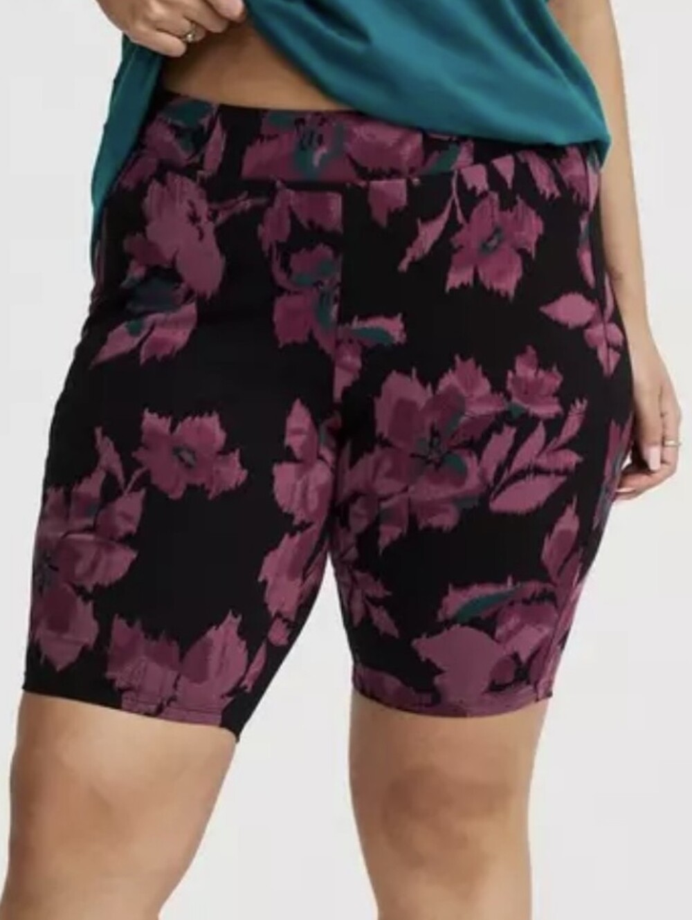 Torrid Floral Bike Shorts 9" Size 3